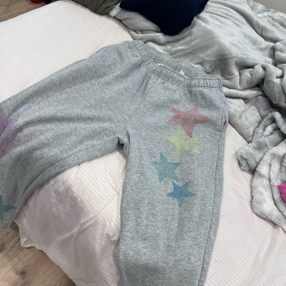 wild fable Gray Sweatpants with Pastel Star Print